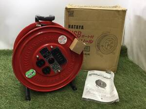 【未使用品 外箱痛み】★ハタヤ(HATAYA) USBポート付コードリール S-30U4 奥行18.1×高さ32.6×幅27.5cm ITP47SYIC82W