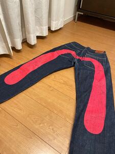 エヴィス EVISU 大黒　レッド No.2 lot.2001 32x35