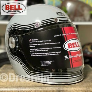 ☆US BELL BULLITT FLOW GLOSS GRAY/BLACK ベル ブリット フルフェイスヘルメット グレー/M