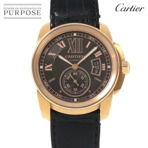 カルティエ Cartier カリブル ドゥ カルティエ W7100007 メンズ 腕時計 ブラウン K18PG 自動巻き ウォッチ Calibre de Cartier 90224499