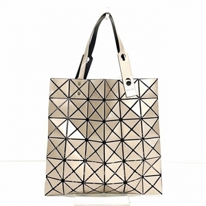 バオバオイッセイミヤケ BAOBAO ISSEYMIYAKE トートバッグ - PVC(塩化ビニール)×ポリエステル ダークブラウン×黒 レディース 美品 バッグ