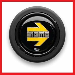 【送料198円】★MOMO ホーンボタン HB-01 (YELLOW ARROW) ホーンリング無し用★正規品/イメージ一新！