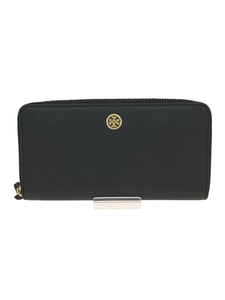 TORY BURCH◆長財布/レザー/BLK/無地/レディース