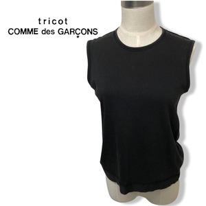 ★トリココムデギャルソン tricot COMMEdesGARCONS★レディース ノースリーブ トップス カットソー タンクトップ 黒 ブラック 管:C:10