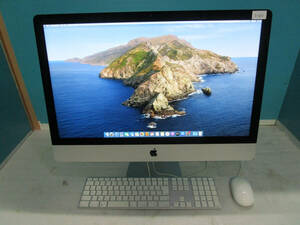 【1円スタート！】apple iMac Late2013 Model:A1419 27インチ Quad-Core i5 3.4GHz メモリ8GB/HDD1TB/Catalina 10.15.7 管理番号I-324