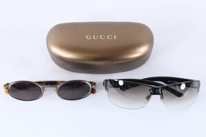 【2点】GUCCI グッチ サングラス GG 2803F/S 66□10 115 GG 1614/S 48□23 ブラック ブラウン アイウェア ケース付き 0863-RY