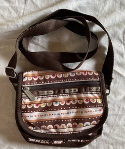 LeSportsac レスポートサック ナイロン100% ポーチ　チェック ショルダーバッグ　カラフル