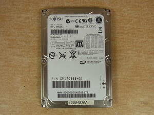 △B/457●富士通 FUJITSU☆2.5インチHDD(ハードディスク)☆120GB SATA150 5400rpm☆MHW2120BH☆中古品