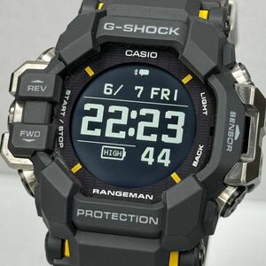 未使用同様 極美品 箱説ケーブル保付G-SHOCK GPR-H1000-1JR レンジマン タフソーラー GPS電波受信 電波ソーラー マルチバンド6 ブラック