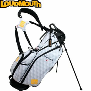 ★LOUDMOUTH ラウドマウス LM-CB0010 スタンド キャディバッグ 8.5型 Golf Ball（067）ゴルフボール★