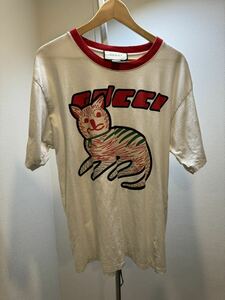 GUCCI半袖 プリント Tシャツ 古着 ホワイト 