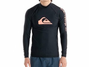 【特別価格】Quiksilver L/S ALL TIMEラッシュガード BLACK/Lサイズ 新品