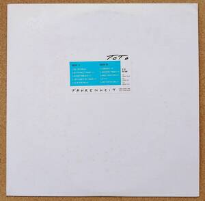 [PROMO/WHITE LABEL]LP◆TOTO_FAHRENHEIT [ファレンハイト]◆