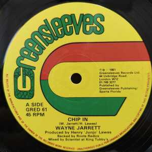 Wayne Jarrett / Chip In　[Greensleeves Records - GRED 61]