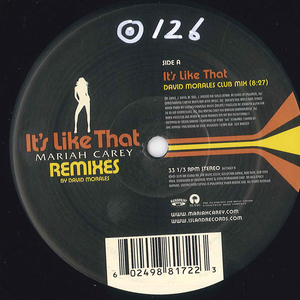 米12 Mariah Carey Its Like That (Remixes) B000462111 HANDPRINT ENTERTAINMENT /00260