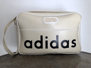 1960年代製 アディダスヴィンテージショルダーバッグ blanc adidas フランス製 CHICジップ made in FRANCE 鞄 初期ロゴ 60s VENTEX eマーク