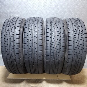 DUNLOP ダンロップ ENASAVE VAN01 195/70R15 106/104L LT 18年製 ノーマルタイヤ4本 残溝約8.7ミリ W95