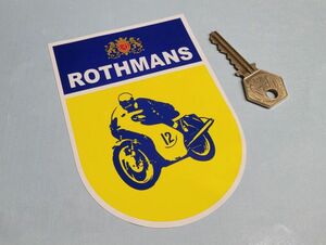 送料無料 Rothmans Bike ロスマンズ カッティング ステッカー デカール 90mm x 130mm