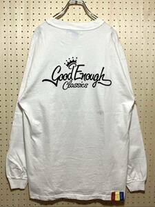 【L】90s OLD GOODENOUGH Hanes Logo Print Tshirt 90年代 オールド グッドイナフ ヘインズ 長袖 Tシャツ ロンT 初期 USA製 T524