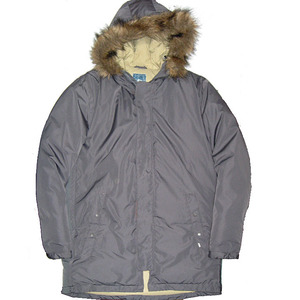 STUSSY（ステューシー）N-3B系 ダウン80％ Down Jacket/Coat ファー付き ■SM表記（メンズ S～Mサイズ程度）■ダウンジャケットコート