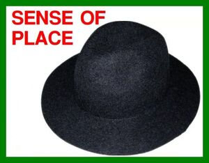 2999円SENSE OF PLACE ウール中折れハット グレー