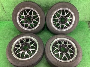 再塗装 クリムソン レーシング スパルコ 13インチ タイヤホイール4本 155/65R13 DL EC202 