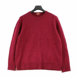 the Shepherd UNDERCOVER ザシェパード アンダーカバー 18AW JONIO着 ローゲージラグランクルーネックニット 4 バーガンディ