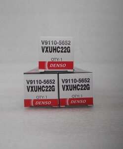 ◆イリジウムタフ　３本セット　送料無料　ＶＸＵＨＣ２２Ｇ◆デンソー　スパークプラグ　ホンダ　N-BOX、N-ONE　新品　数量限定