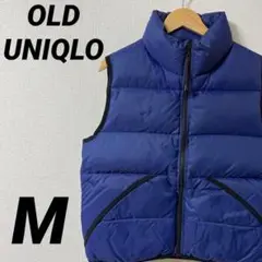 OLD UNIQLO ユニクロ ダウンベスト シンプル フルジップ 古着