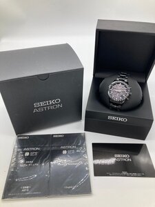 キングラム[41]SEIKO セイコー 5X53-0AB0 アストロン GPS セラミック チタン 箱 取扱説明書付 電波 黒文字盤 腕時計 ジャンク 不動 2313