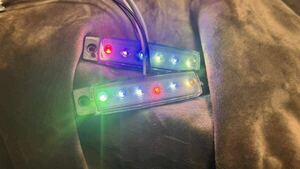 12V 24V共用 LED7色にゆっくり自動変化　早めも可能！　レインボーマーカーランプ トラック 軽トラ　カスタム　フットランプや間接照明にも