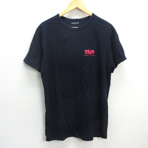 Q■日本製■ノンネイティブ/NONNATIVE TNP ロゴ刺繍Tシャツ■紺【 1 】men