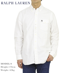 新品 アウトレット 3145 Lサイズ 長袖 オックスフォード　ボタンダウン シャツ polo ralph lauren ポロ ラルフ ローレン 白 スカル