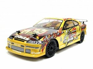 ☆最高時速30ｋｍ/ｈ☆2.4GHz RTR 1/14 ドリフトラジコン S15 シルビア タイプ 黄【塗装済み完成品フルセット】