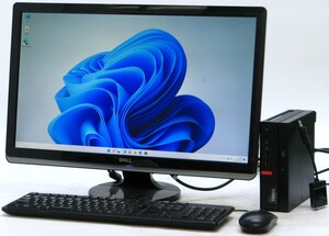 Lenovo ThinkCentre M710q 10MQ-A0CMJP ■ 24インチ 液晶セット ■ i5-6400T/4G/SSD128/省スペース/最新OS搭載/Windows 11 デスクトップ