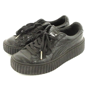 プーマ PUMA x FENTY BY RIHANNA Creeper フェンティ スニーカー シューズ ローカット ブラック 22 US5.5 レディース