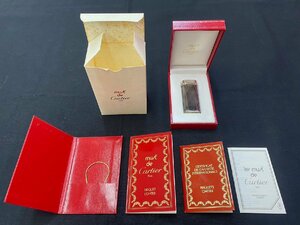 【5TH滑11006F】★1円スタート★Cartier★カルティエ★ガスライター★シルバー★喫煙具★箱付き