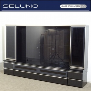 ★SELUNO★モデルルーム展示美品 パモウナ IDC大塚取扱い VDシリーズ テレビボード バックパネル・キャビネット付40万＃ソニー綾野製作所