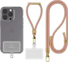 スマホストラップ スマホショルダー ストラップ 首掛け ハンド レインボー 2本