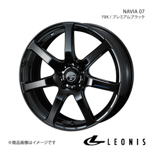 LEONIS/NAVIA 07 クラウン 220/H20系 4WD アルミホイール1本【19×8.0J 5-114.3 INSET45 PBK(プレミアムブラック)】0039584