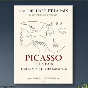 ピカソ 平和の鳩 アートパネル 模写 インテリア 壁掛け 部屋飾り 装飾画 キャンバス 抽象画 絵画 おしゃれ ウォール アート 模様替え