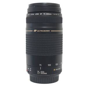 1円〜 Canon ULTRA SONIC ZOOM LENS EF 75-300mm 1:4-5.6 Ⅱ φ58mm キャノン カメラレンズ 現状品