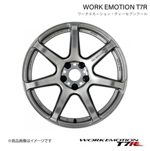 WORK EMOTION T7R トヨタ ヴィッツ DBA-NSP130 1ピース ホイール 1本【17×7J 4-100 INSET47 グリミットシルバー】