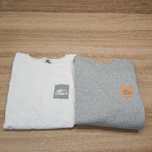 ◇ 《 CAMP7 まとめ売り2点セット サイズM ラウンドネック プルオーバー ブランドロゴ Tシャツ トレーナー メンズ 》 E