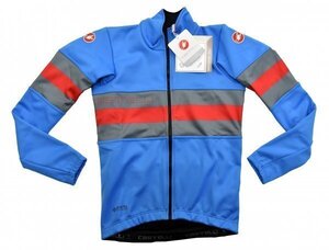 送料無料1★Castelli★カステリ Velocissimo Elite ジャケット size:S ドライブブルー