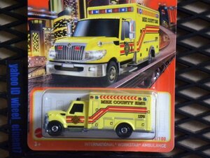 即決☆☆MB INTERNATIONAL WORKSTAR AMBULANCE　 マッチボックス MATCHBOX 70TH　