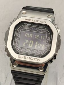 U395 1円～ 稼動品/現状渡し カシオ CASIO ジーショック G-SHOCK GMW-B5000 デジタル タフソーラー 腕時計 ステンレス シルバーカラー