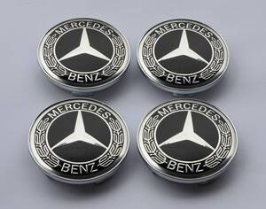 メルセデス ベンツ センターキャップ 新品 4個セット (送料無料) ( 直径 68mm 内径 62mm ) Mercedes Benz