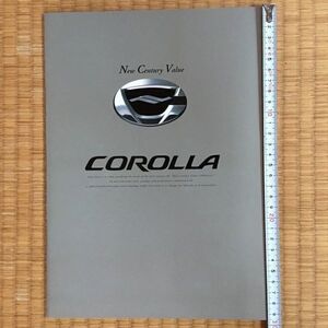 カタログ トヨタ カローラ COROLLA 9代目 E12# 13#型 / 2000年8月発行 31P / 本カタログ 正誤表付