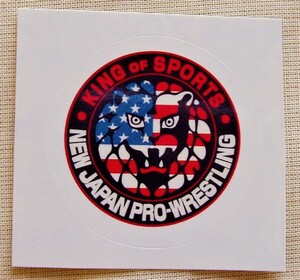 レア☆新日本プロレス USA米国 ライオンマーク ステッカー シール◆団体ロゴ ストロングスタイル カールゴッチ アントニオ猪木 TDK8